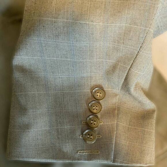 Haggar Suit Jacket Mens Size 44S Lapel Notch 2-Button Flap Pockets Sport Coat - Picture 6 of 10